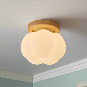 PumpkinGlow – Playful and Modern Flush Ceiling Lamp for Any Room