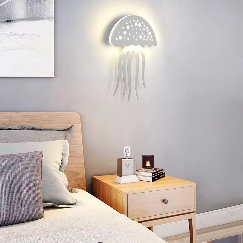 LumiJell - Playful LED wall lamp with jellyfish-inspired design and soft glow