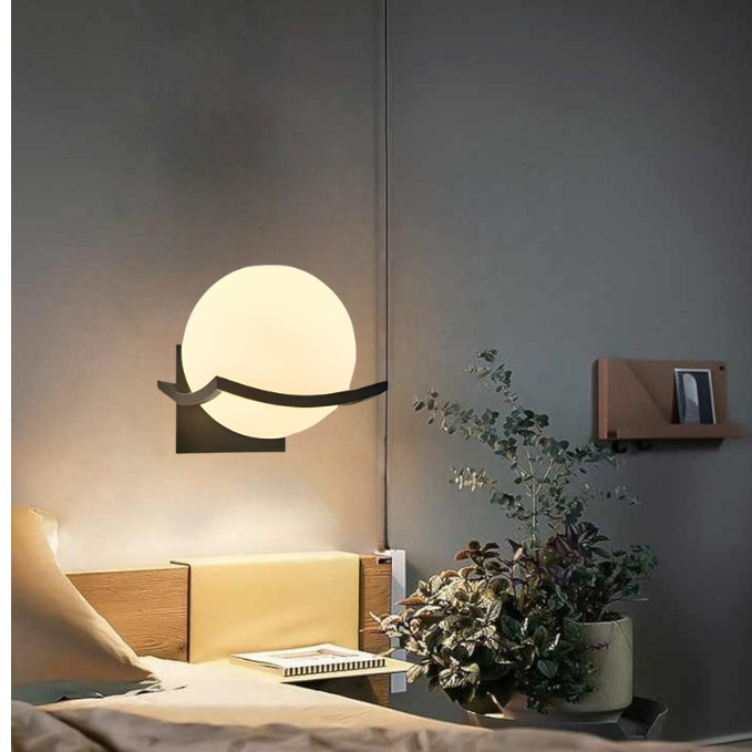 AuroraGlow – Sophisticated and Minimalist Glass LED Wall Lamp