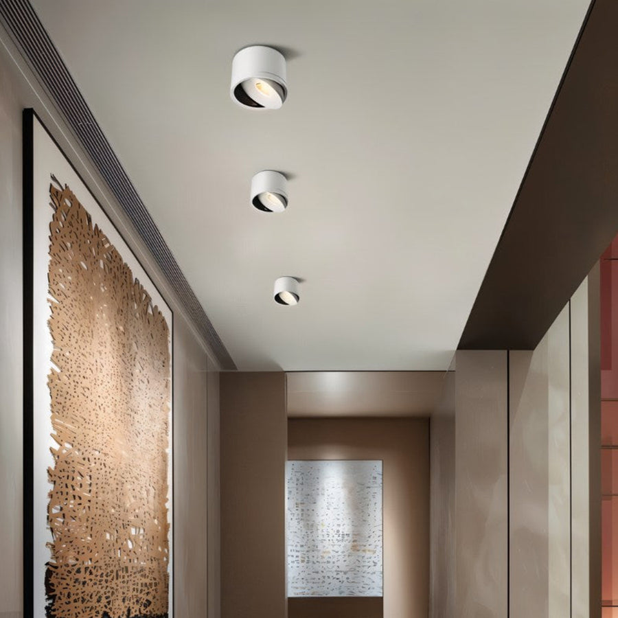 LumeVista - Sleek Recessed LED Ceiling Downlights for Modern Hallways