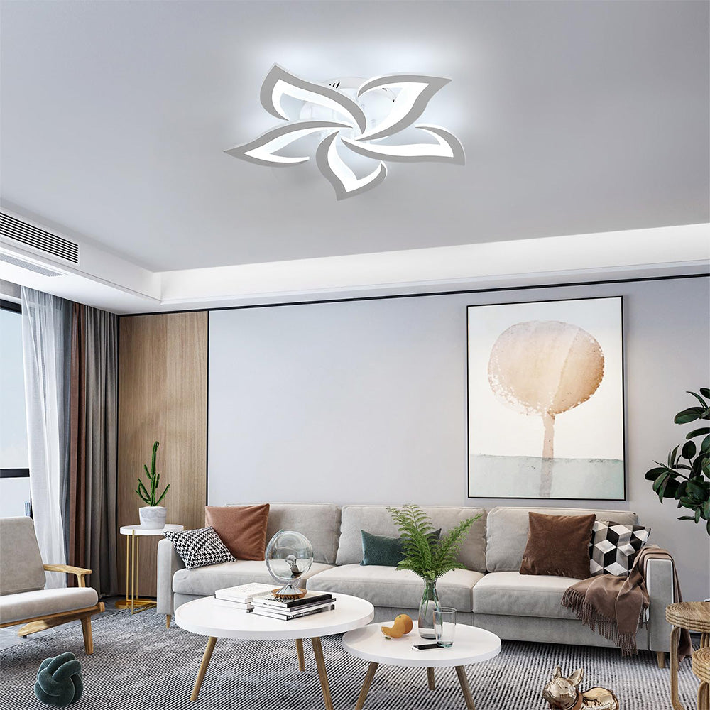 Florentia - Modern LED Ceiling Light with Floral Design