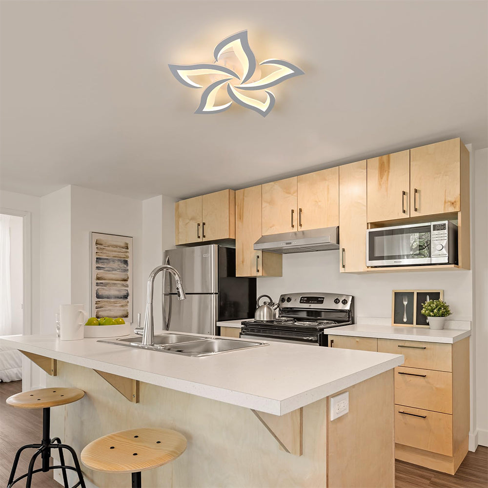 Florentia - Modern LED Ceiling Light with Floral Design