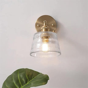 LumiGlow - Adjustable Glass Wall Sconce with Sleek Design for Soft Lighting