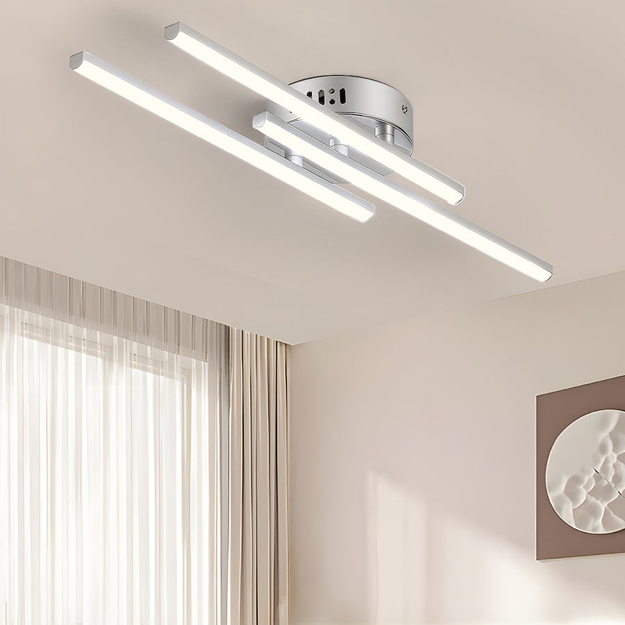 GlowLine - Modern Parallel Lines LED Ceiling Light for Stylish Bedroom Decor