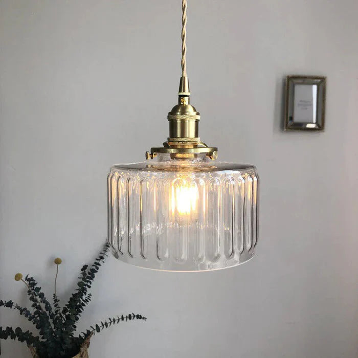 CrystalGlow - Vintage crystal pendant lamp with adjustable height