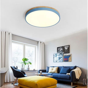 LumiBeam – Modern Wooden Ceiling Light for Warm Ambient Glow