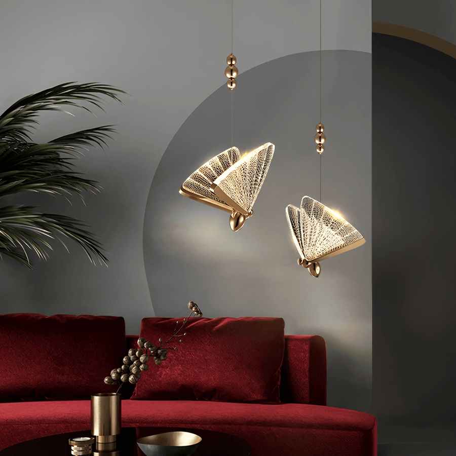 ButterflyGlow – Elegant Pendant Light with Artistic Butterfly Design and LED Illumination