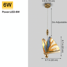 ButterflyGlow – Elegant Pendant Light with Artistic Butterfly Design and LED Illumination