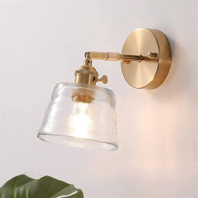 LumiGlow - Adjustable Glass Wall Sconce with Sleek Design for Soft Lighting