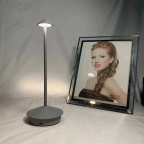 LumiGlow - Stylish dining table lamp with touch control and rechargeable design