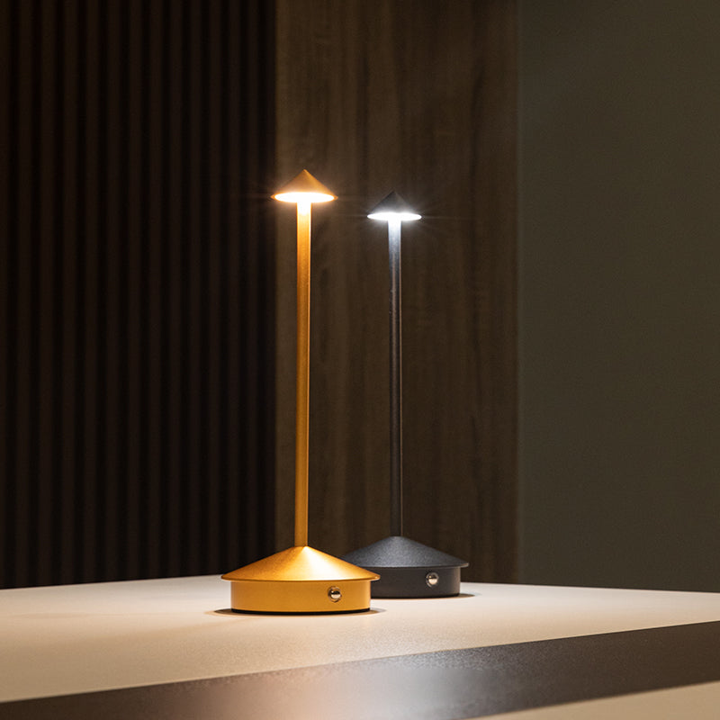 LumiGlow - Stylish dining table lamp with touch control and rechargeable design