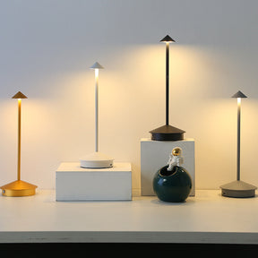 LumiGlow - Stylish dining table lamp with touch control and rechargeable design