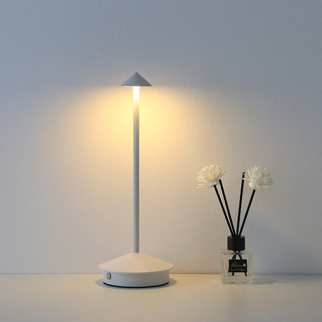 LumiGlow - Stylish dining table lamp with touch control and rechargeable design