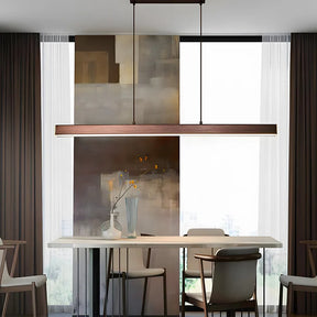 LineGlow - Minimalist One-Line LED Pendant Light for a Sleek Dining Room