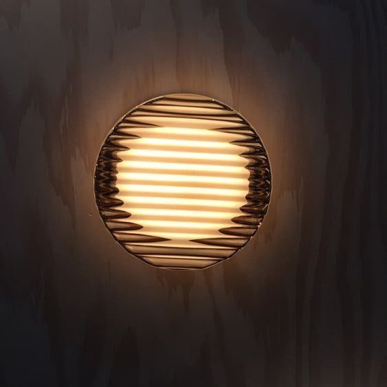 LumiGlow – Modern Round LED Wall Light with Frosted Glass Diffuser