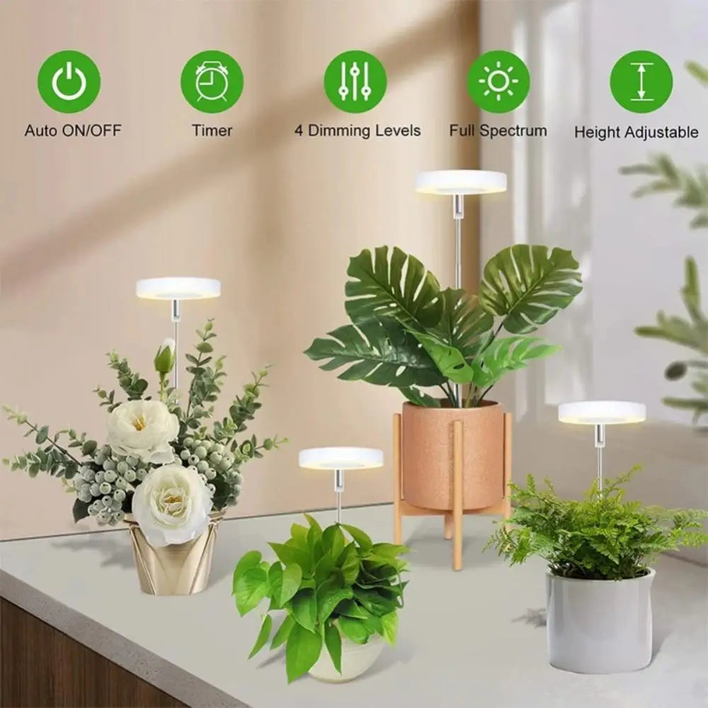 FloraGlow – Stylish Adjustable LED Light for Indoor Plants