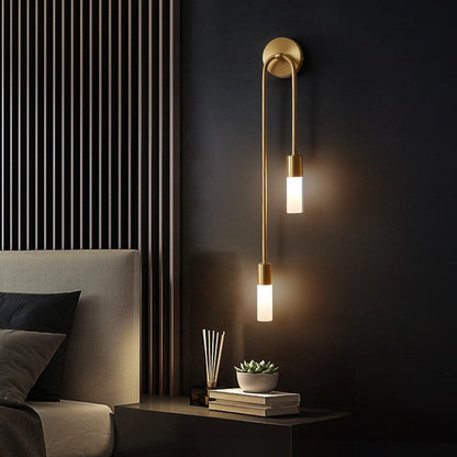 LumaSconce – Modern Curved Wall Sconce for Stylish Illumination and Interior Decor