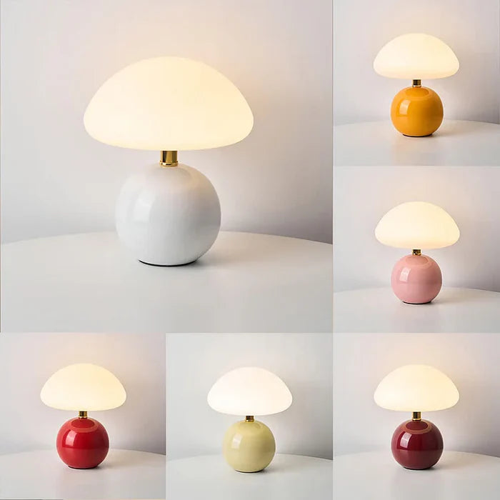 GloCap - Stylish mushroom-shaped lamp that emits a soft, elegant glow