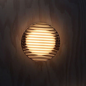 LumiGlow – Modern Round LED Wall Light with Frosted Glass Diffuser