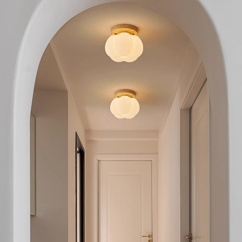 PumpkinGlow – Playful and Modern Flush Ceiling Lamp for Any Room