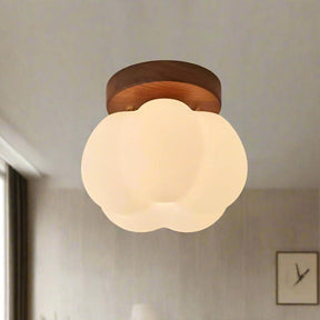 PumpkinGlow – Playful and Modern Flush Ceiling Lamp for Any Room