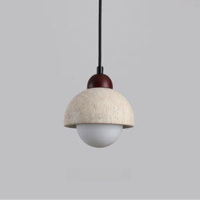 MarbleGlow – Elegant Natural Marble Pendant Light with LED Bulbs