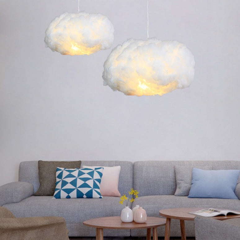 CloudGlow - Dreamy Cloud Inspired Hanging Light with Gentle  Diffused Lighting