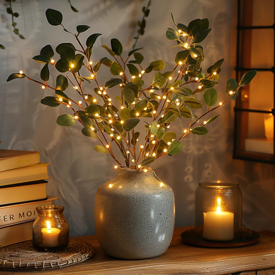 GlowBranch - Twinkling olive branch lights for a captivating display