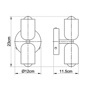 CreamGlow – Elegant Double-Head Wall Sconce for Modern Sophisticatio