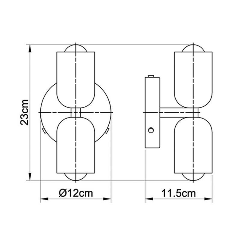 CreamGlow – Elegant Double-Head Wall Sconce for Modern Sophisticatio