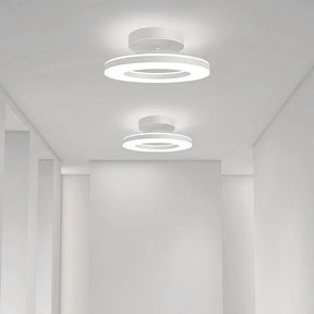 LuxeGlow – Modern Iron LED Ceiling Light for a Glamorous Hallway