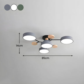 GlowNest - Modern Multi-Arm LED Ceiling Light, Contemporary Statement Piece