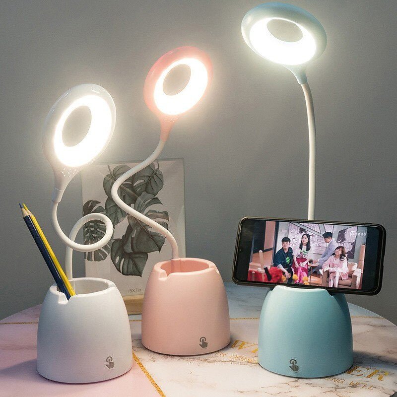 GlowBuddies – Adorable Table Lamp with Pencil Holder for Kids' Study Desk