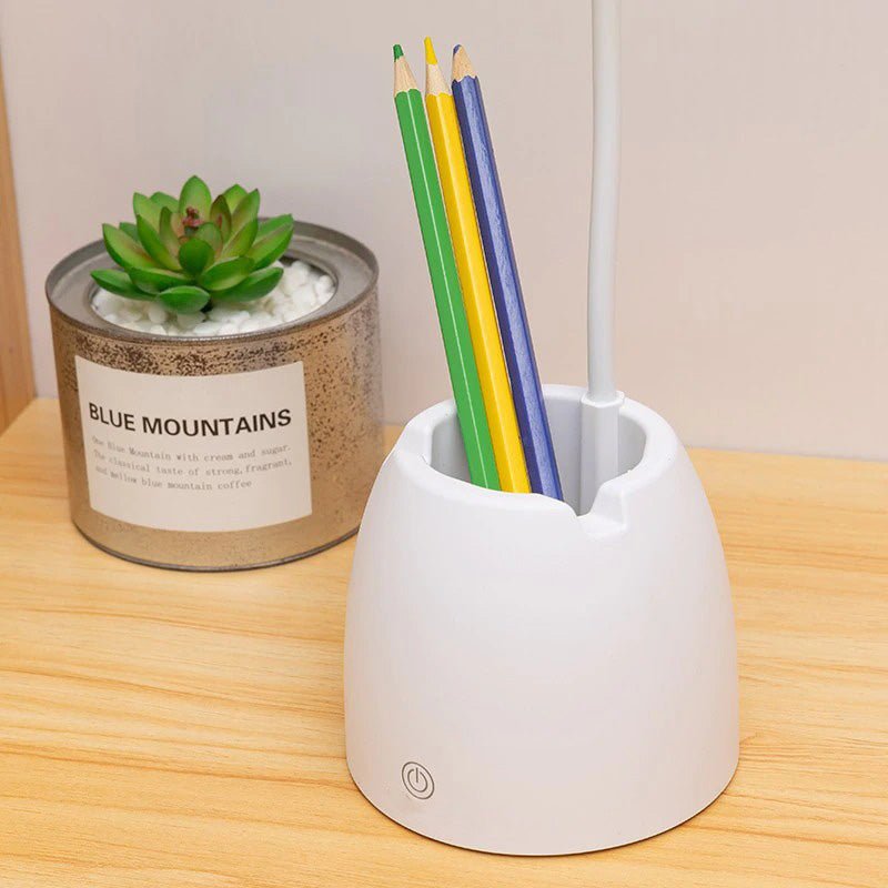 GlowBuddies – Adorable Table Lamp with Pencil Holder for Kids' Study Desk