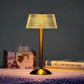 LumiGlow – Stylish Cordless Table Lamp with Elegant Crystal Design