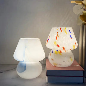 LumiGlow - Artistic Table Lamp with Unique Curvy Glass Design