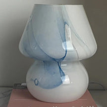 LumiGlow - Artistic Table Lamp with Unique Curvy Glass Design