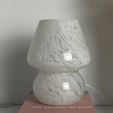 LumiGlow - Artistic Table Lamp with Unique Curvy Glass Design