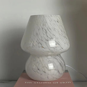 LumiGlow - Artistic Table Lamp with Unique Curvy Glass Design