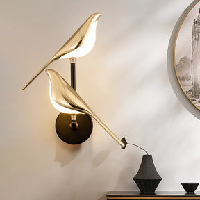 LuxeBeam – Modern Bird Inspired Wall Light with Adjustable Magnetic Design