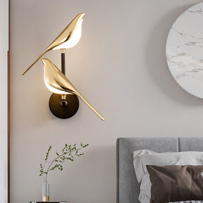 LuxeBeam – Modern Bird Inspired Wall Light with Adjustable Magnetic Design