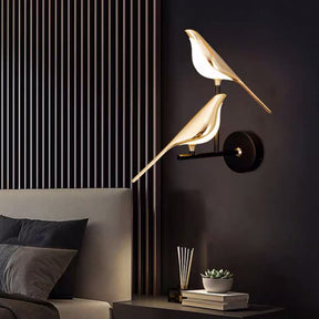 LuxeBeam – Modern Bird Inspired Wall Light with Adjustable Magnetic Design