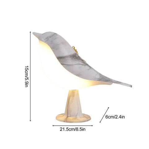 LumiBird - Elegant bird-shaped lamp with soft and soothing illumination