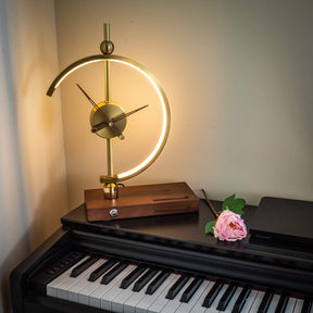 GlowClock - Stylish Clock Lamp with Wireless Charging and Energy-Efficient Lighting