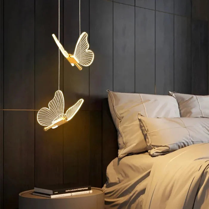 GlowWings - Stylish butterfly pendant lamp with artistic design and elegant charm