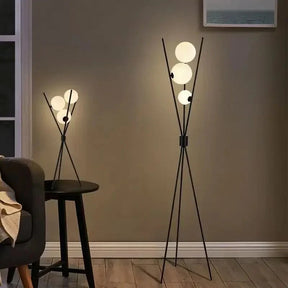 OrbitGlow – Elegant LED Table and Floor Lamp for a Serene Ambiance