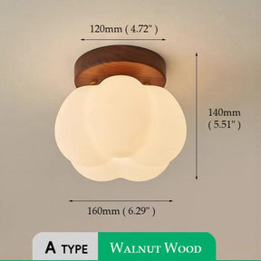 PumpkinGlow – Playful and Modern Flush Ceiling Lamp for Any Room