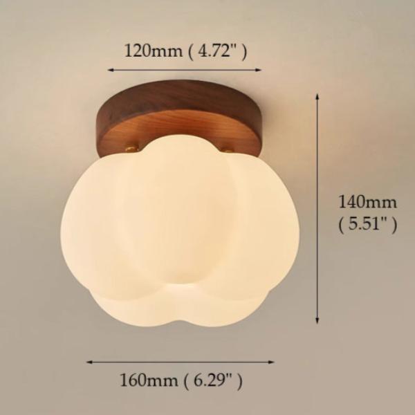 PumpkinGlow – Playful and Modern Flush Ceiling Lamp for Any Room