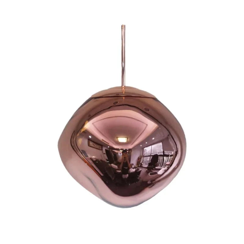 LumiGlob – Artistic Orb Pendant Light with Sculptural LED Design & Reflective Glass