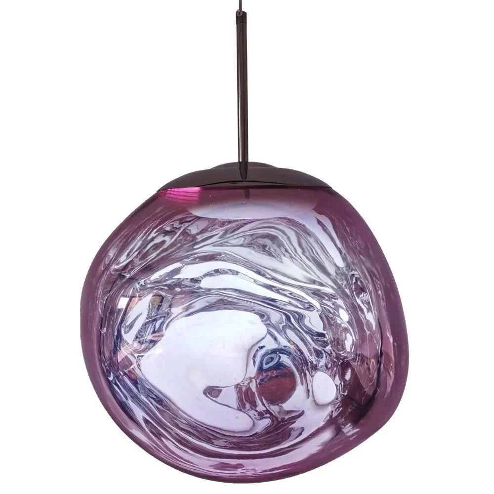 LumiGlob – Artistic Orb Pendant Light with Sculptural LED Design & Reflective Glass